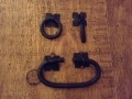 Black forged hardware