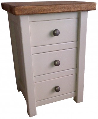 Painted 3 Drawer Bedside