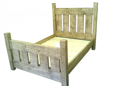rustic bed